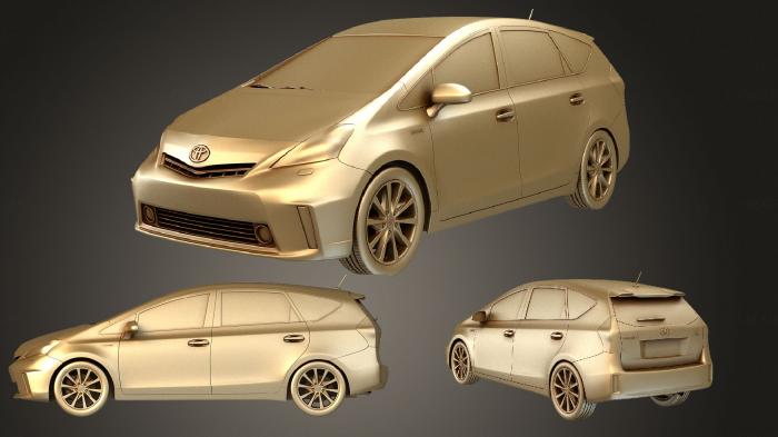 نموذج ثلاثي الأبعاد لآلة CNC السيارات والنقل تويوتا بريوس V 2012